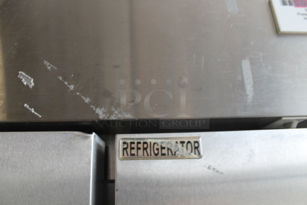 Arctic Air AR49E ENERGY STAR Stainless Steel Commercial 2 Door Reach In Cooler  w/ Poly Coated Racks. 115 Volts, 1 Phase. Tested and Does Not Power On - Image 4 of 10