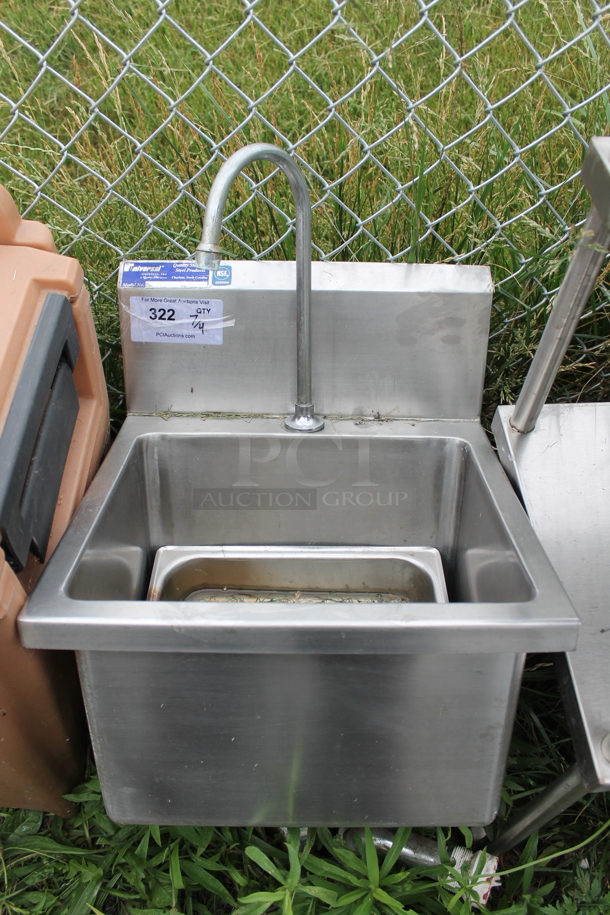 Universal Stainless Steel Commercial Single Bay Sink w/ Faucet. - Image 1 of 7