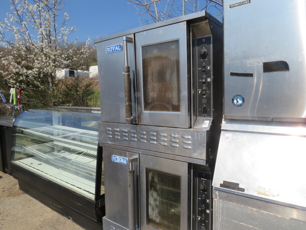 One Royal Natural Gas Double Oven With 8 Racks. 120 Volt.  Model# RCO. 38X34X68Unable To Test.  - Image 1 of 3