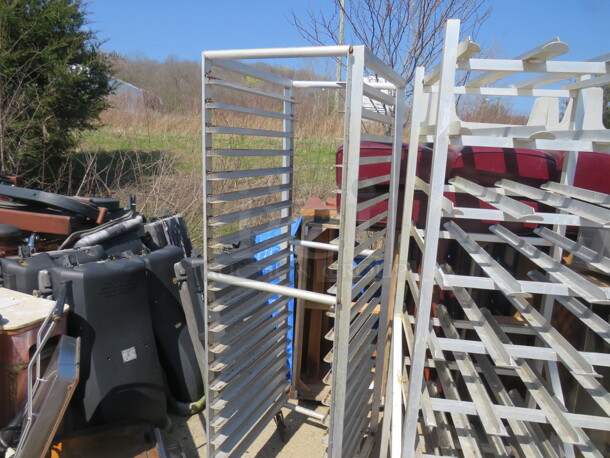 One Aluminum Speed Rack On Casters. 25X27X69 - Image 1 of 1