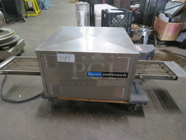 One Lincoln Impinger DTF Dual Tech Finisher, Pizza Oven. Model# 1921-4B. 208 Volt. 3 Phase. 55X23.5X14 - Image 1 of 4