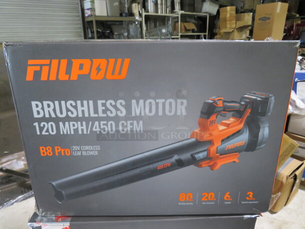 One Fillpow 20 Volt Cordless Blower. - Image 1 of 1