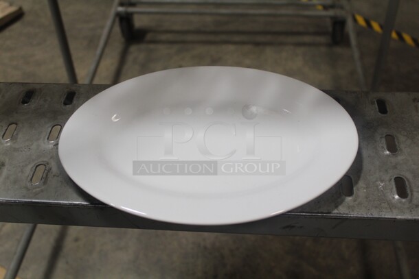 NEW IN BOX! 5 Boxes (12 Count Each) Tuxton Alaska 11.75" Oval Platters. 60X Your Bid!  - Image 1 of 2