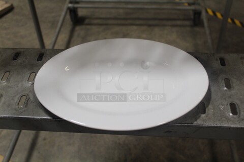 NEW IN BOX! 5 Boxes (12 Count Each) Tuxton Alaska 11.75" Oval Platters. 60X Your Bid! 