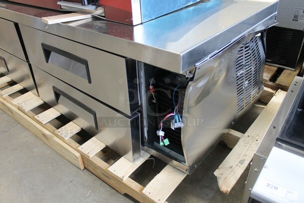 BRAND NEW SCRATCH AND DENT! 2023 Avantco 178CBE84HC Stainless Steel Commercial 4 Drawer Chef Base. 115 Volts, 1 Phase. Cannot Test. - Image 3 of 10
