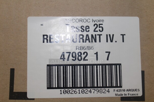NEW IN BOX! 36 Arcoroc 8.25oz Cups. 36X Your Bid!  - Image 3 of 3
