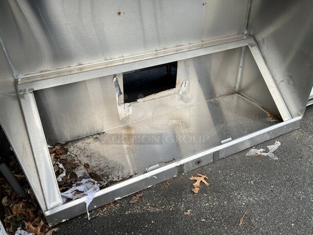 5' Stainless Steel Commercial Grease Hood w/ Make Up Vent Frame. 62x59x24 - Image 3 of 4