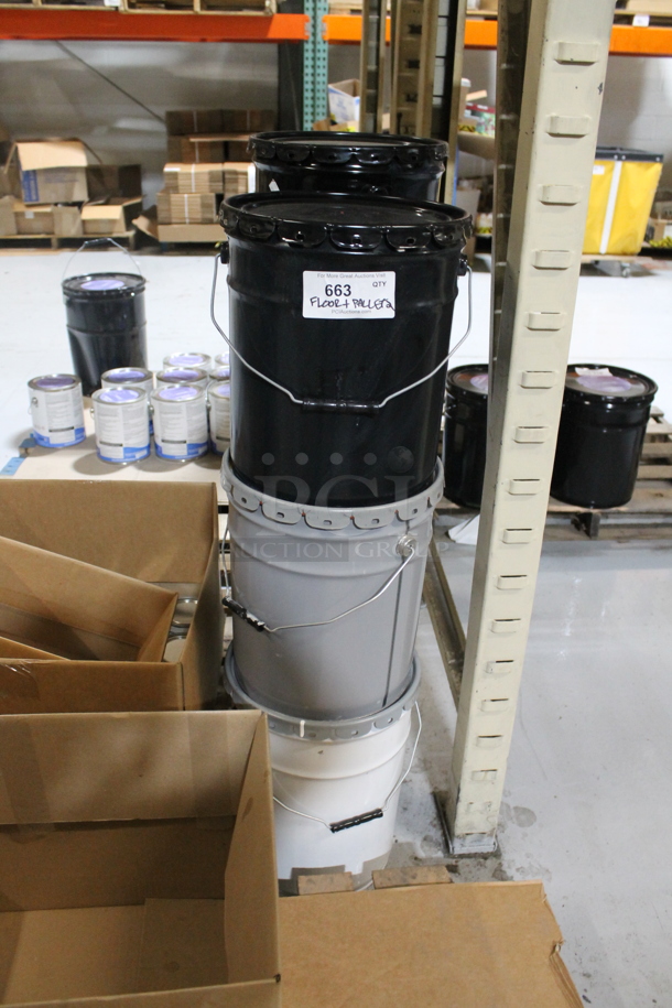 ALL ONE MONEY! TWO PALLET LOT of Various Items Including Buckets and Metal Tins. BUYER MUST REMOVE. - Image 4 of 7
