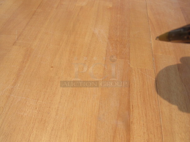 One NEW Wooden Table With Leaf. 54X36X36. With Leaf 54X54X36. Assembly Required. - Image 3 of 6