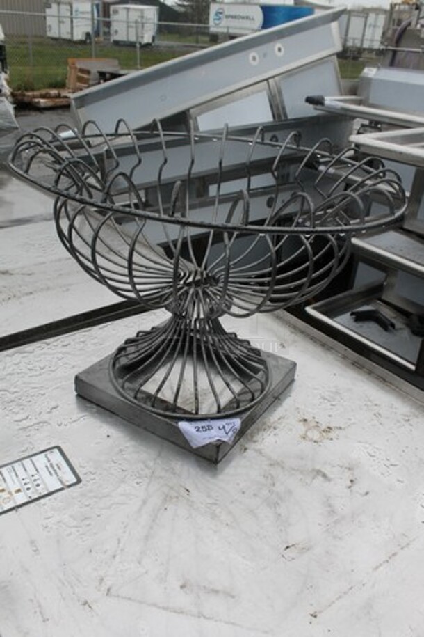 2 Metal Countertop Units; 3 Tier Plate Rack and Wire Bowl Stand. 2 Times Your Bid! - Image 2 of 2