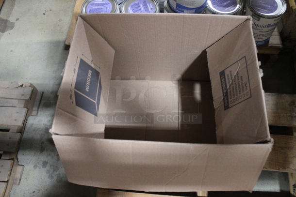 ALL ONE MONEY! TWO PALLET LOT of Various Items Including Poly Trash Can and Cardboard Boxes. BUYER MUST REMOVE. - Image 3 of 8