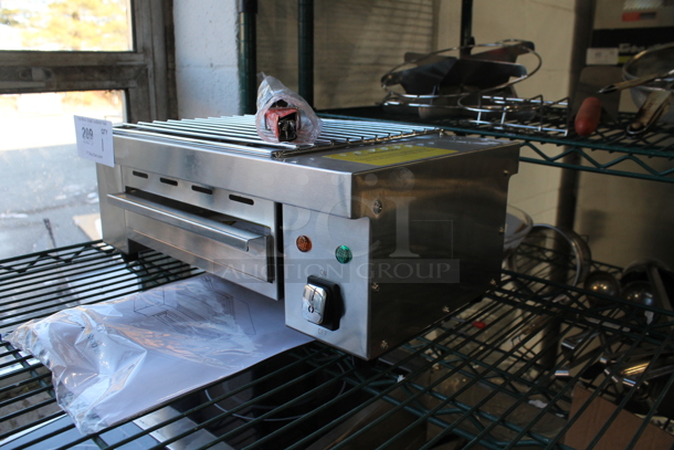 BRAND NEW SCRATCH AND DENT! 2023 Hoocoo IBG-18 Stainless Steel Commercial Countertop Electric Powered Barbecue BBQ Grill. 110 Volts, 1 Phase. Tested and Working! - Image 2 of 4
