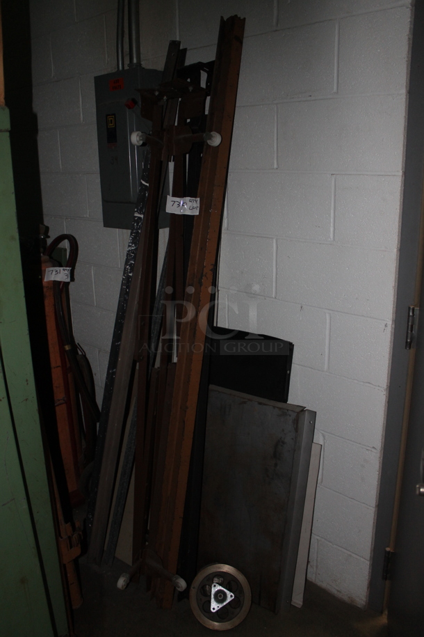 ALL ONE MONEY! Lot of Various Items Including Metal and Wooden Pieces. BUYER MUST REMOVE. - Image 1 of 3