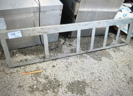 One Stainless Steel Divider Rail. 58X13