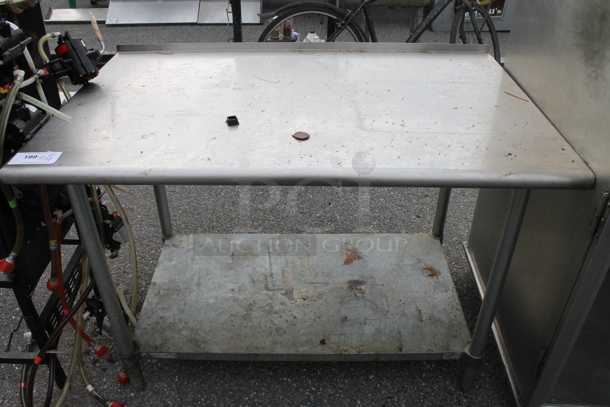 Stainless Steel Table w/ Metal Under Shelf. - Image 1 of 5
