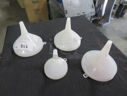One Lot Of Assorted Funnels.