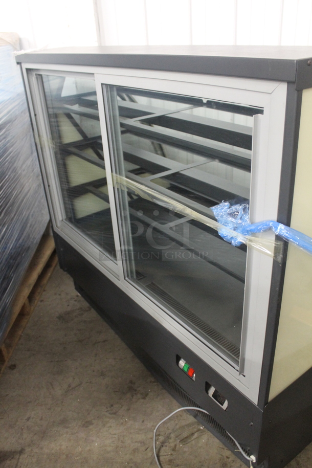 BRAND NEW SCRATCH AND DENT! Metal Commercial Floor Style Deli Display Case Merchandiser. Cannot Test Due To Plug Style - Image 3 of 5