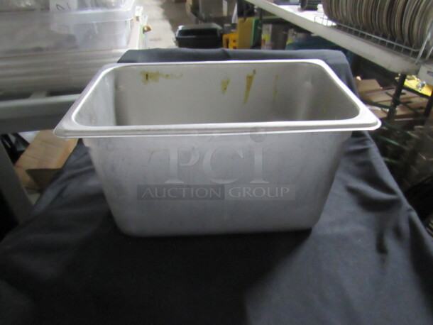 1/4 Size 6 Inch Deep Hotel Pan. 3XBID