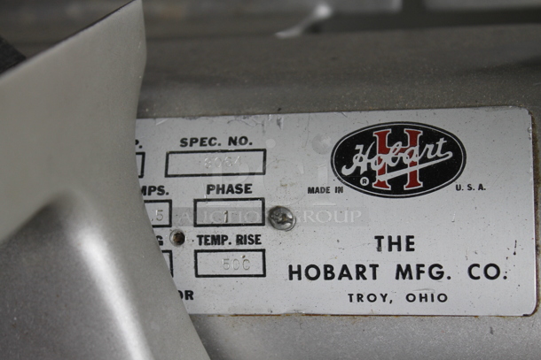 Hobart Stainless Steel Commercial Countertop Automatic Meat Slicer. 115 Volts, 1 Phase. Tested and Working! - Image 5 of 6
