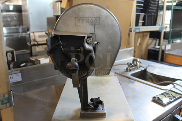 Nemco Metal Commercial Vegetable Slicer Mounted to Cutting Board. - Image 4 of 4