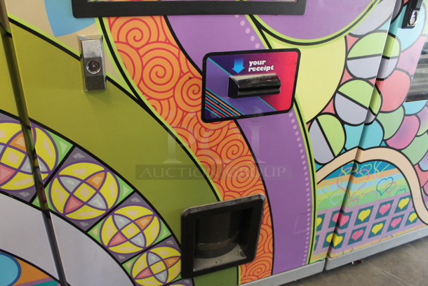 Sweet Amanda Metal Commercial Floor Style Fully Automated Candy Dispensing Machine w/ Capsule Dispensing System on Commercial Casters. - Image 9 of 12