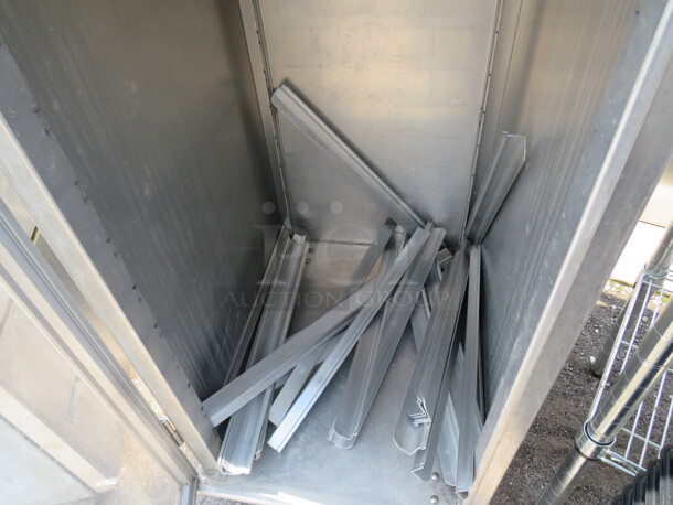 One Lockwood 1 Door Aluminum Cabinet On Casters. 22X29X71 - Image 2 of 2