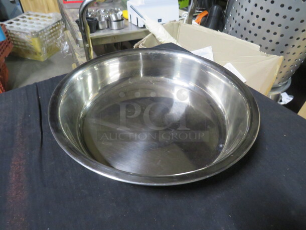 One Stainless Steel Bowl. 13X3