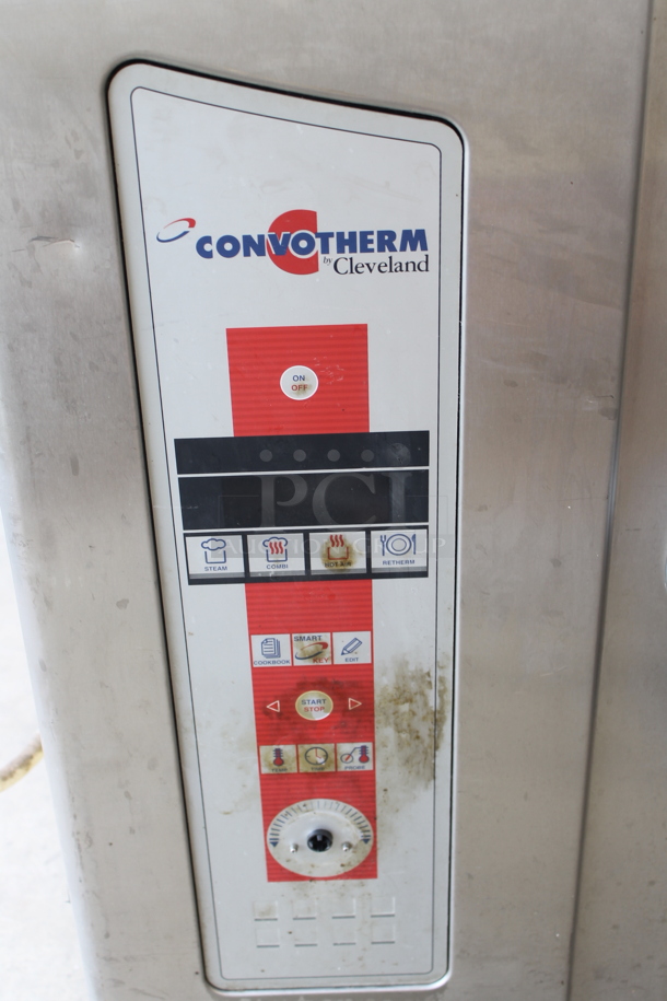 Cleveland OGS6.20 Stainless Steel Commercial Natural Gas Powered Convotherm Combi Convection Oven w/ View Through Door and Metal Oven Racks. 75,700 BTU. - Image 3 of 8