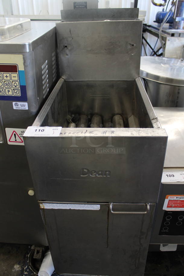 2010 Dean SR42GN Stainless Steel Commercial Floor Style Natural Gas Powered Deep Fat Fryer. 105,000 BTU. - Image 1 of 6