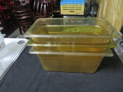 1/3 Size 6 Inch Deep Food Storage Container. 3XBID
