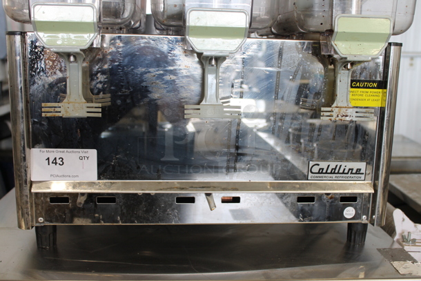 Coldline Royal-3P Stainless Steel Commercial Countertop 3 Hopper Refrigerated Beverage Machine. 120 Volts, 1 Phase. Tested and Does Not Power On - Image 2 of 5
