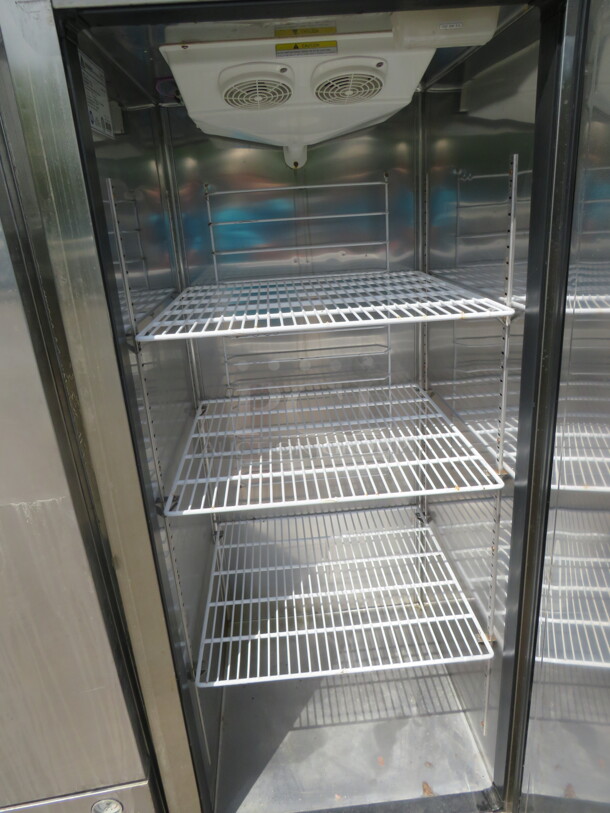 One Everest 1 Door SS Freezer With 3 Racks On Casters. Model# ESF1. 115 Volt. 29X32X79 - Image 2 of 2