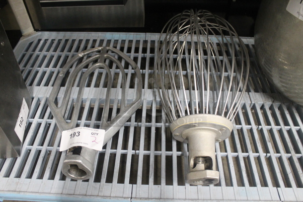 2 Hobart Metal 40 Quart Attachments for Mixer; Whisk and Paddle. 2 Times Your Bid! - Image 1 of 5