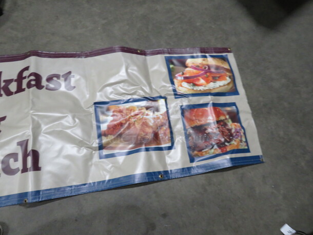 One Dual Sided Banner, Breakfast/Lunch. - Image 2 of 2
