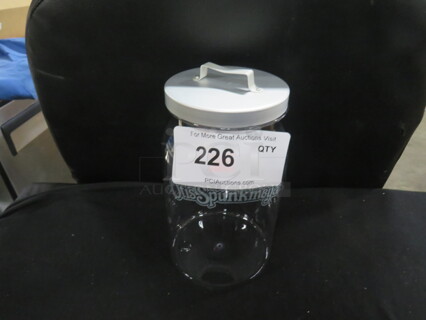One NEW Poly Otis Spunkmeyer Jar With Lid.