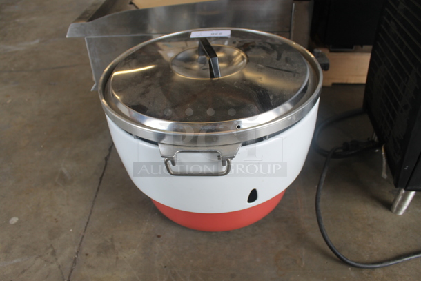 BRAND NEW! Kashiwa Metal Commercial Countertop Propane Gas Powered Rice Cooker.  - Image 3 of 5