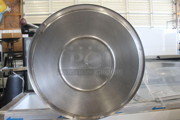 Vulcan Hart VDMT-40 Stainless Steel Commercial Direct Steam Powered 40 Gallon Steam Kettle.  - Image 5 of 7