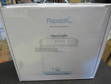 One NEW Pabli C Baby Bottle Sterilizer.