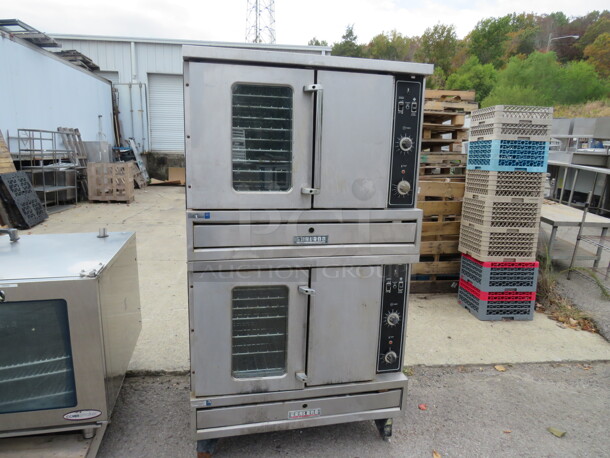 One Garland Double Stack Oven, With 18 Racks. 208 Volt. 1/3 Phase. #ECO-E-20. Unable To Test. 40X33X72