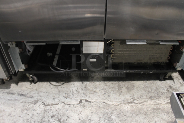 2014 True T-49F ENERGY STAR Stainless Steel Commercial Two Door Reach In Freezer w/ Poly Coated Racks on Commercial Casters. 115 Volts, 1 Phase. Tested and Working! - Image 4 of 8