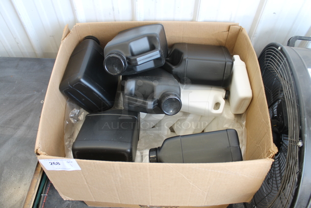 ALL ONE MONEY! Lot of Black and White Poly Bottles - Image 1 of 2