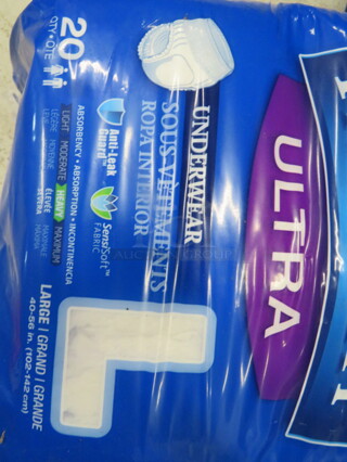 One Package Large Fit Right Ultra. 20ct.