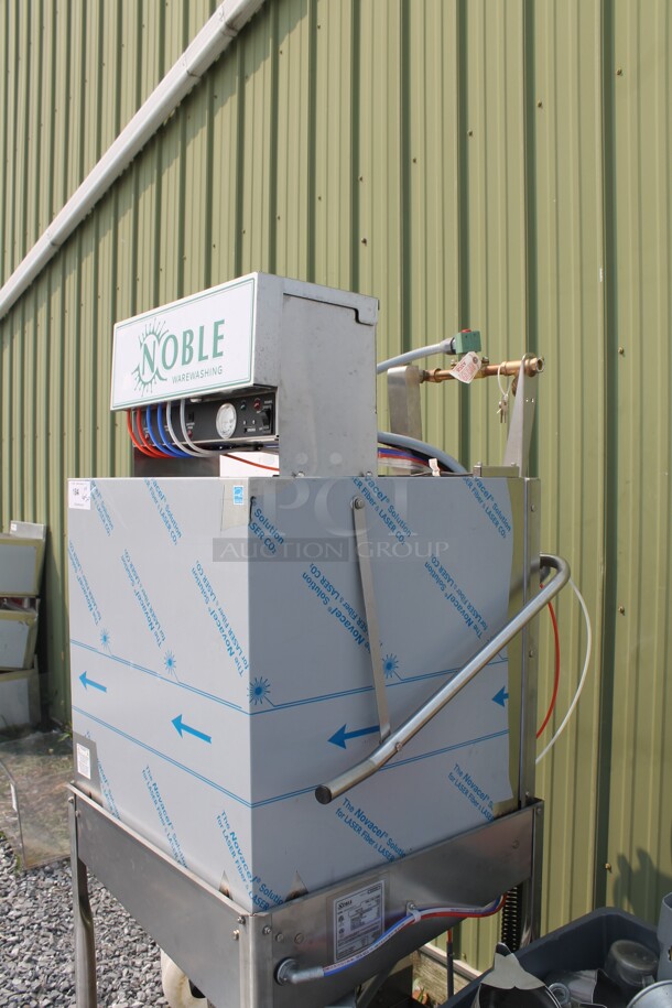 LIKE NEW! USED A FEW TIMES! 2022 Noble Wareforce-I-E Commercial Stainless Steel Single Rack Low-Temperature Door Type Dish Machine. 115V, 1 Phase. - Image 5 of 12