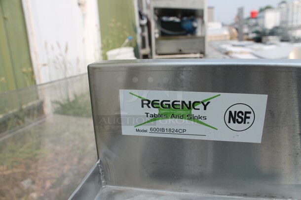 BRAND NEW SCRATCH AND DENT! Regency 600IB1824CP Commercial Stainless Steel Underbar Ice Bin With 7 Circuit Post-Mix Cold Plate, Bottle Holders And Legs. - Image 3 of 6
