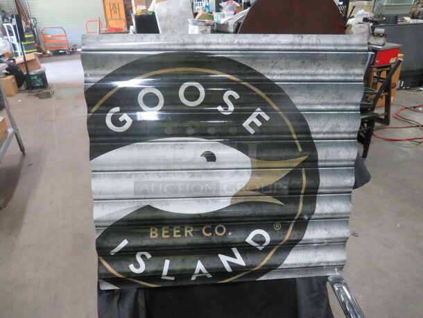 One 23X23 Goose Island Tin Sign. - Image 1 of 1