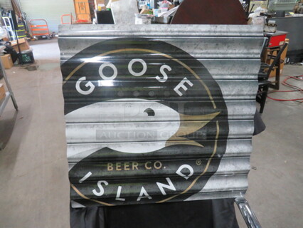 One 23X23 Goose Island Tin Sign.