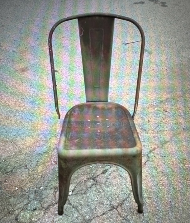 Metal Industrial Look Chair. 2XBID - Image 1 of 2