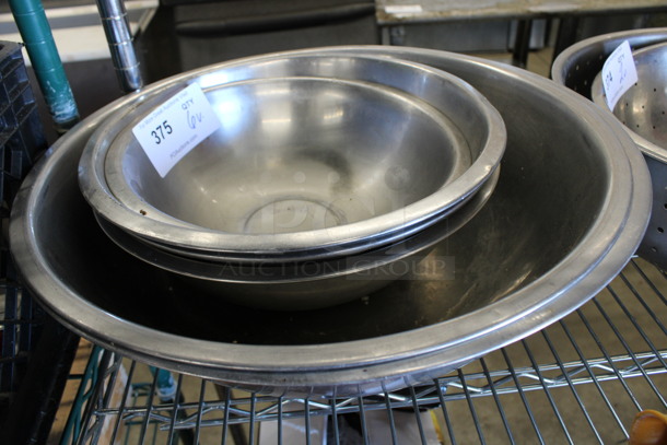 6 Various Metal Bowls. Includes 18.5x18.5x6. 6 Times Your Bid! - Image 2 of 3