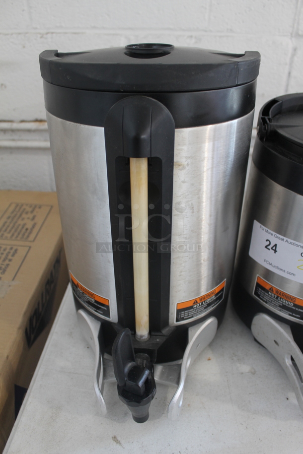 2 Bunn (27850 0209 and 27850 0210 Commercial Stainless Steel Infusion Series Soft Heat Thermal Coffee Servers With Black Tops In 1.0 Gallon And 1.5 Gallon. 2 Times Your Bid! 
9x12.5x11, 9x12x14.5 - Image 3 of 6