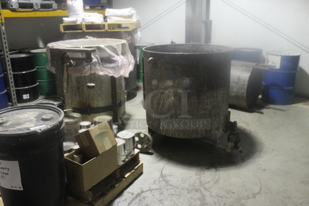 ALL ONE MONEY! MEGA LOT of Various Items Including Metal Tank, Poly Buckets and Metal Tins . BUYER MUST REMOVE. - Image 3 of 12